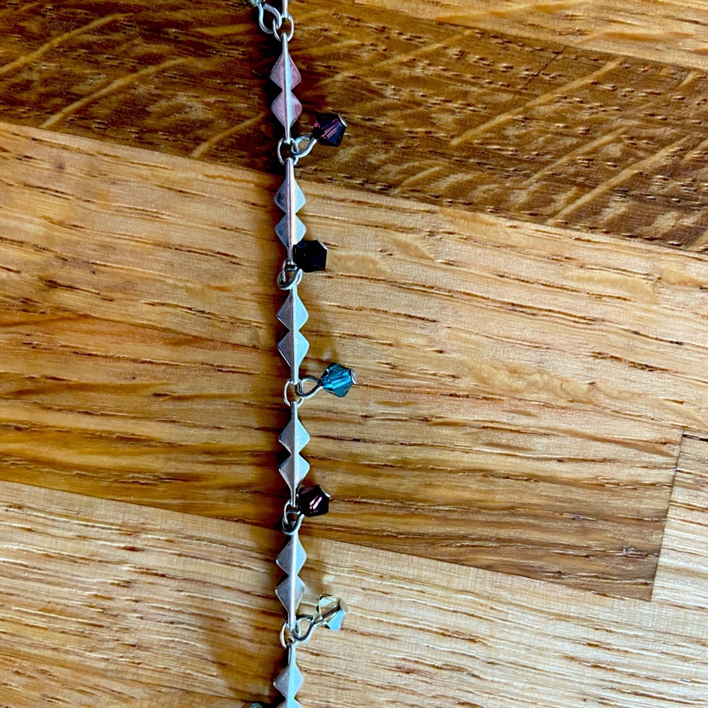 Beautiful sterling silver and semi-precious stone bracelet!